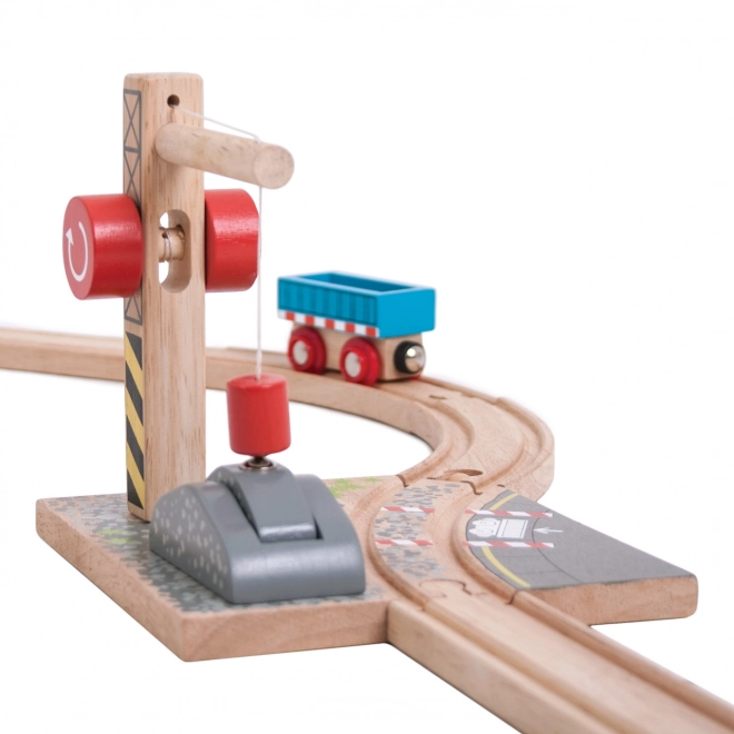 Jeřáb cu balast Bigjigs Rail