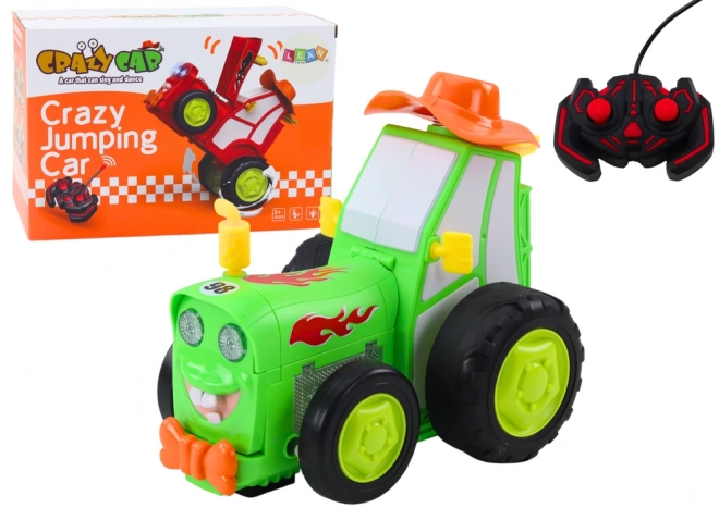 Tractor cu telecomandă și funcție de sărituri