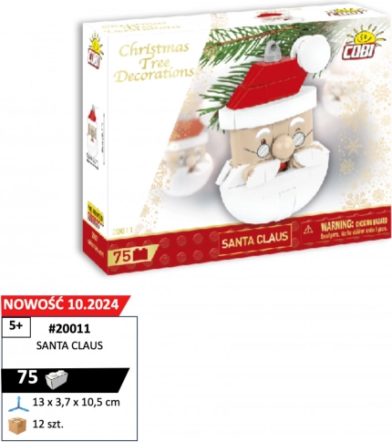 Cobi set de construcție Moș Crăciun ornament de Crăciun