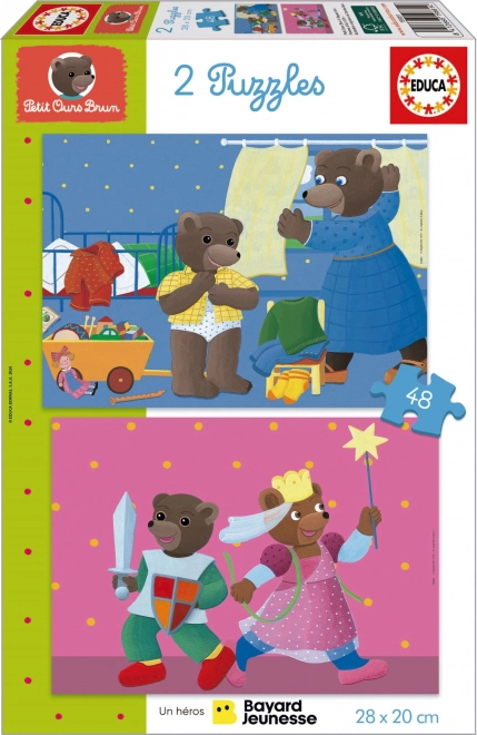 Puzzle Petit Ursuleț Mic 2x48 piese