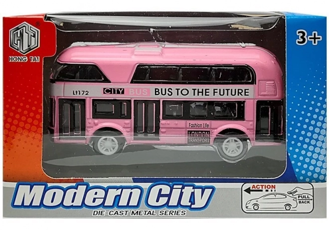 Autobuz etajat cu motorizare în patru culori