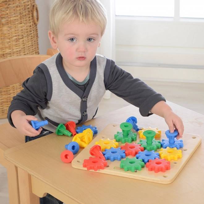 Tablă Montessorie cu roți dințate Masterkidz