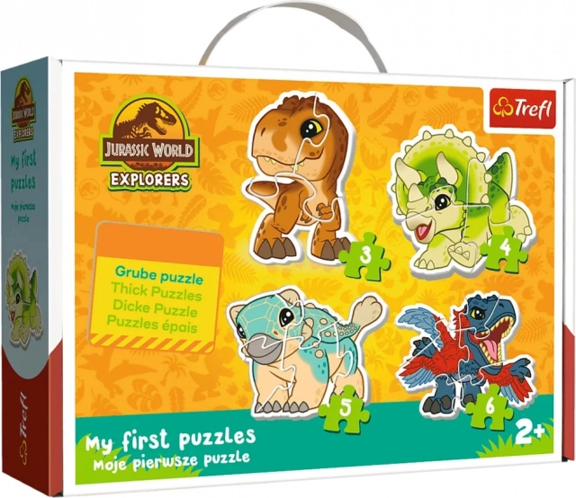 Puzzle pentru cei mai mici – dinozauri drăgălași JURASSIC WORLD Trefl