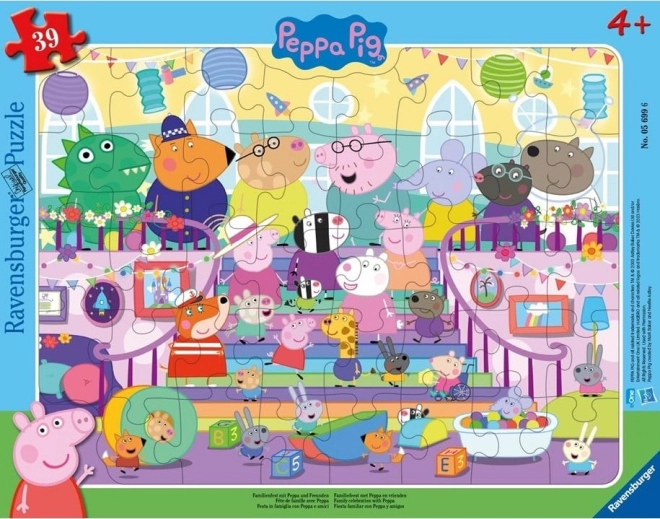 Puzzle Peppa Pig 39 piese de la Ravensburger