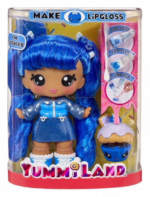 Păpușă Yummiland cu luciu pentru buze pet, Rory Blueberry