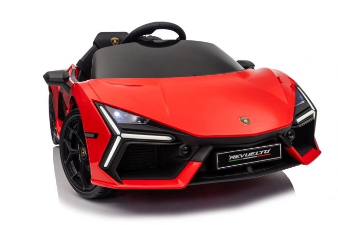 Mașinuță Lamborghini Revuelto pentru copii, roșie
