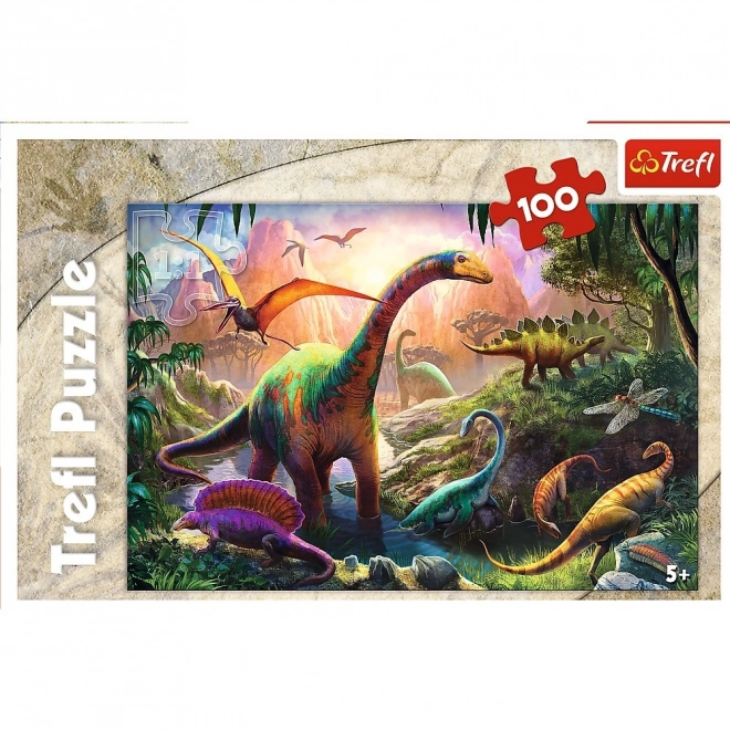 Puzzle 100 piese - Lumea Dinozaurilor