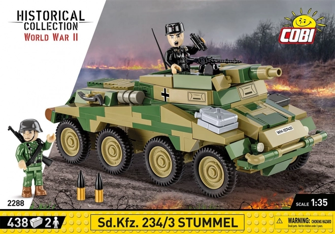 colecția istorică vehicul militar Sd.Kfz. 234/3 Stummel