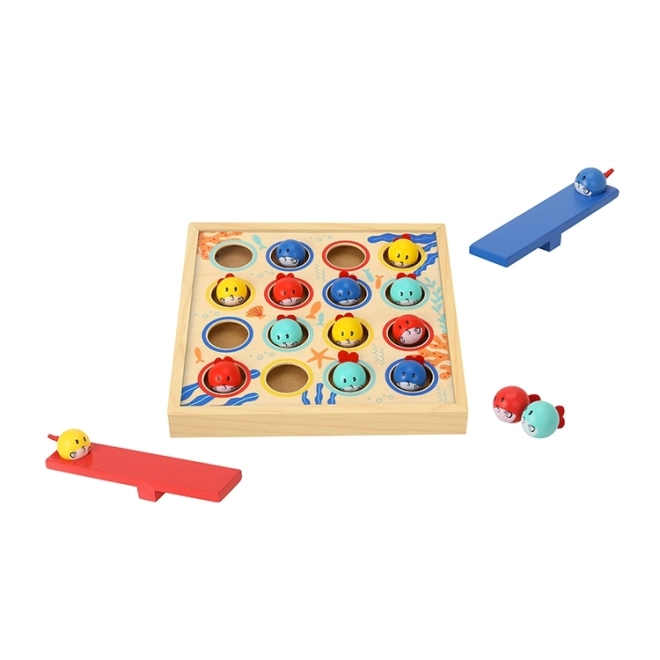 Masa de joc din lemn cu pești zburători Tooky Toy