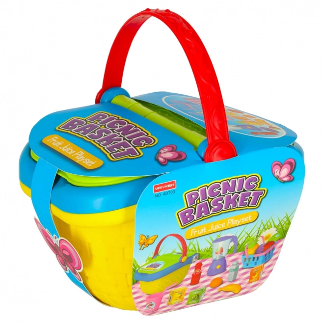 Coș de picnic cu gustări rapide