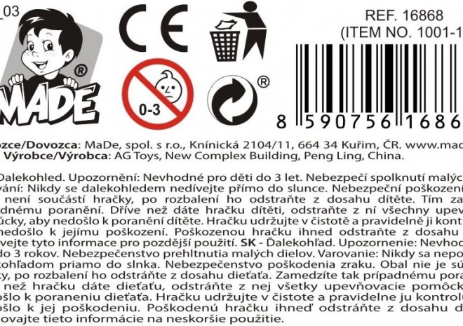 Binoclu pentru copii cu mărire 20x/30x/40x