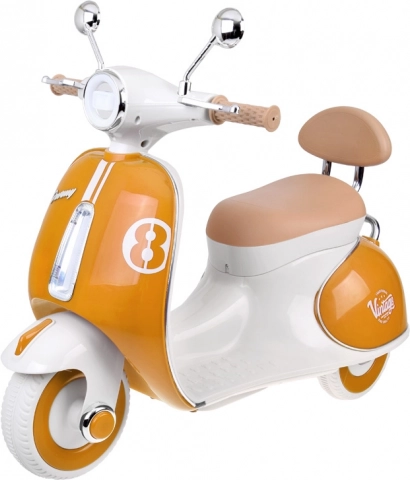 Scuter electric clasic pentru copii portocaliu – Verde