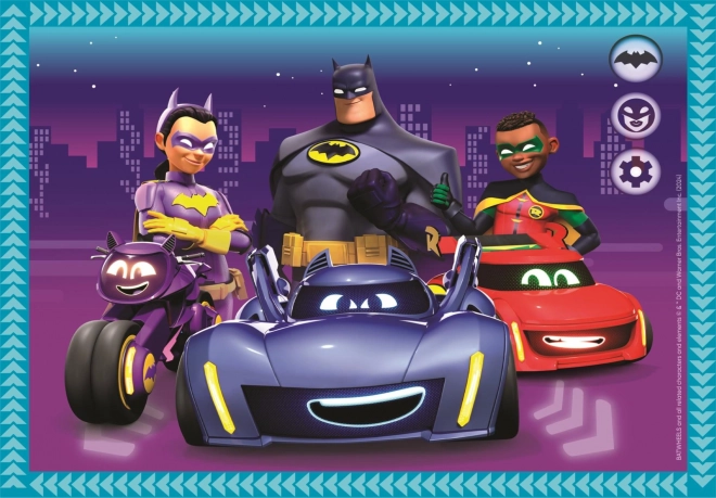 Puzzle Batwheels 4v1 (12, 16, 20, 24 piese)
