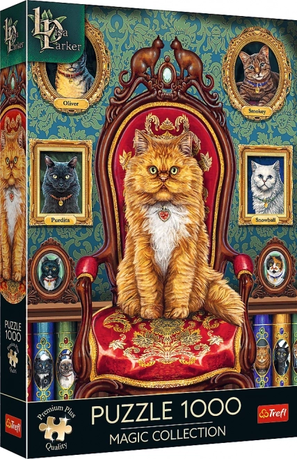 Puzzle Trefl Premium Plus Magic Collection: Kočkománie 1000 piese