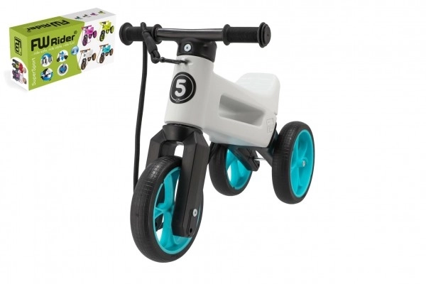 bicicletă fără pedale funny wheels supersport 2v1 portocalie – Alb-turcoaz