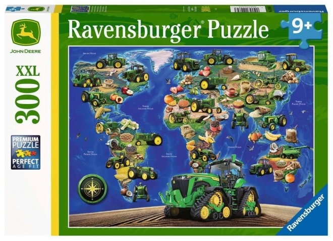 Puzzle XXL 300 de piese RAVENSBURGER cu John Deere