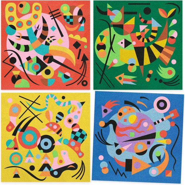Set creativ inspirat de Wassily Kandinsky