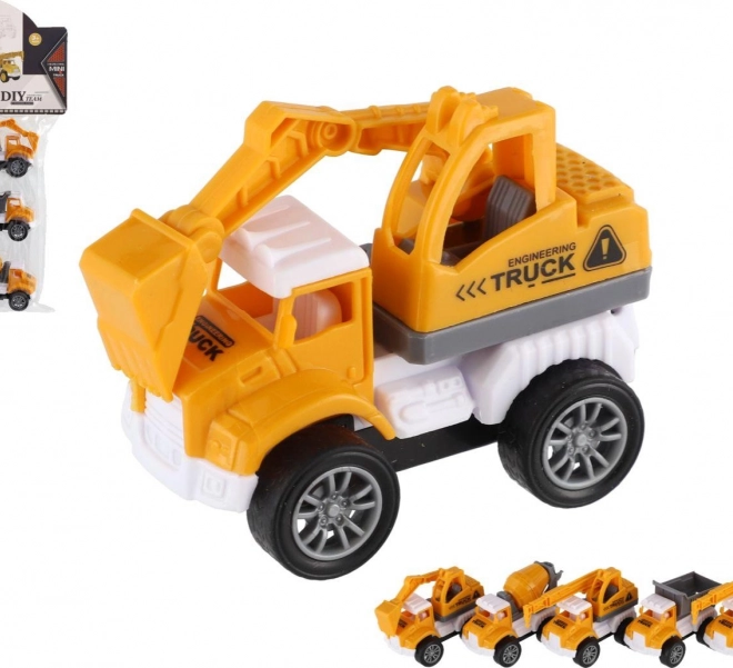 Mașinuțe de construcție mini 6 bucăți cu tracțiune
