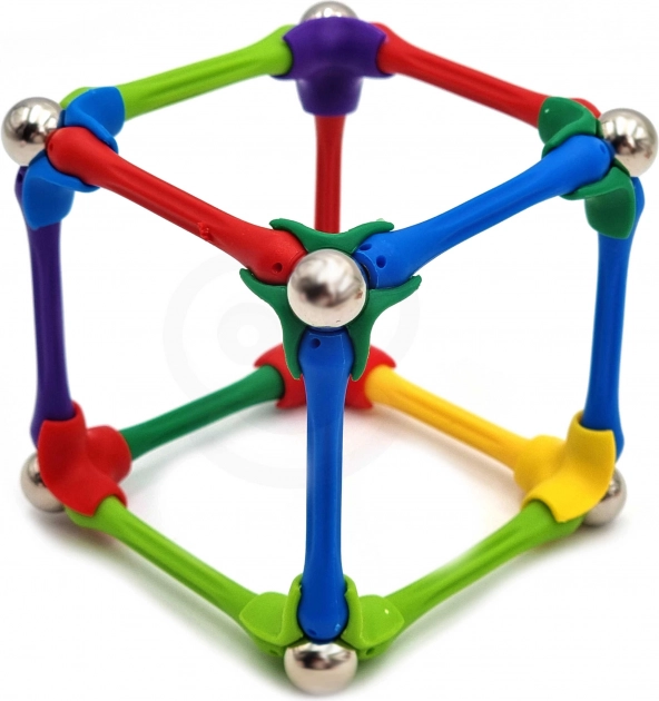 Blocuri magnetice de construcție Woopie Puzzle Creativ 180 buc