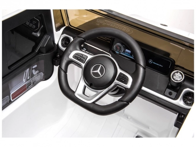 Mașină electrică pentru copii Mercedes G500 roșu – Albă