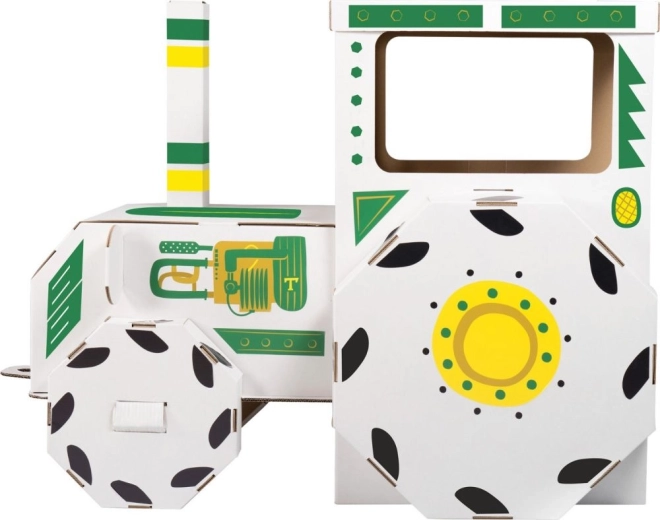 Jucărie din carton - Tractor mare din carton