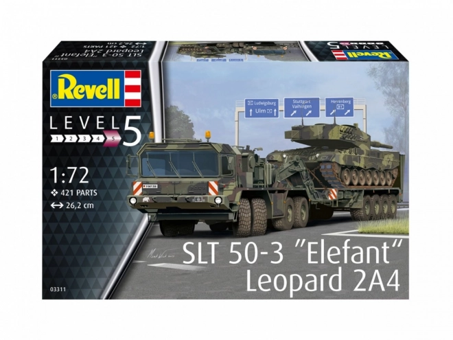 Model de plastic SLT 50-3 Elefant și Leopard 2A4