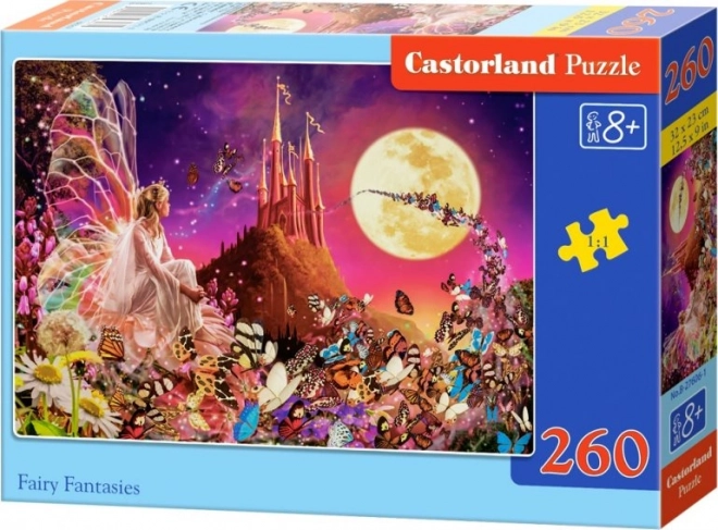 Puzzle Zâne și Fluturi Castel