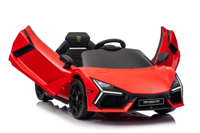 Mașinuță Lamborghini Revuelto pentru copii, roșie