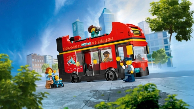 Autobuz etajat LEGO City roșu