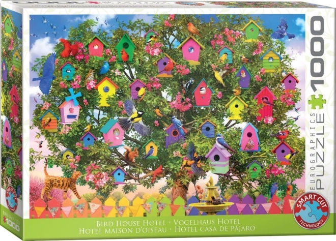 Puzzle căsuțe pentru păsări Eurographics 1000 piese