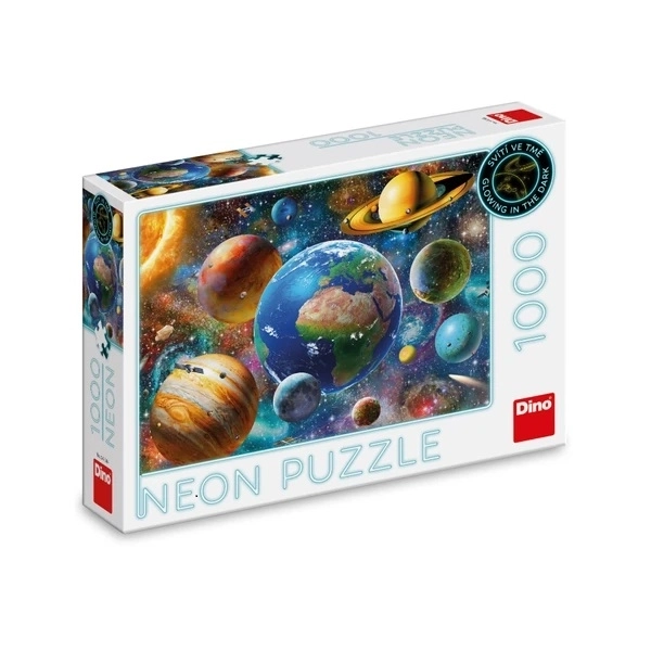 Puzzle luminescent Dino Planete 1000 piese