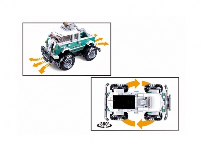 Mașină Monster SUV R/C Sluban Power Bricks