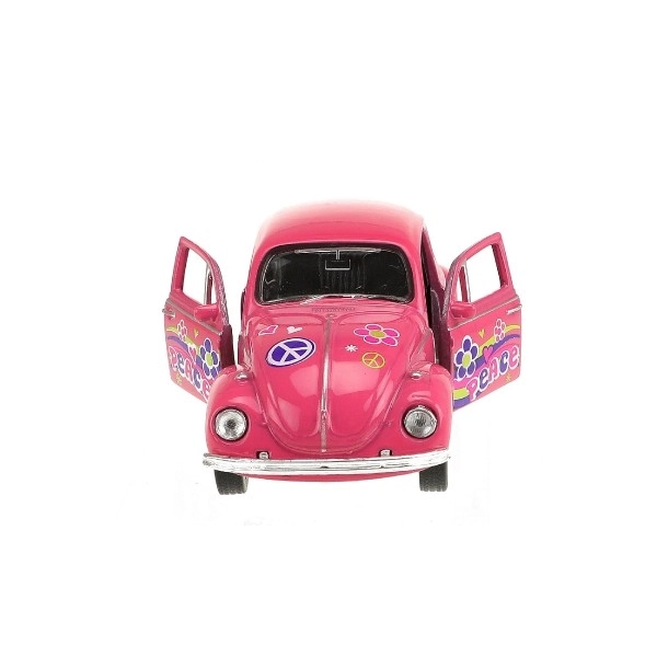 Mașinuță Welly Volkswagen Beetle retro din plastic, diverse culori