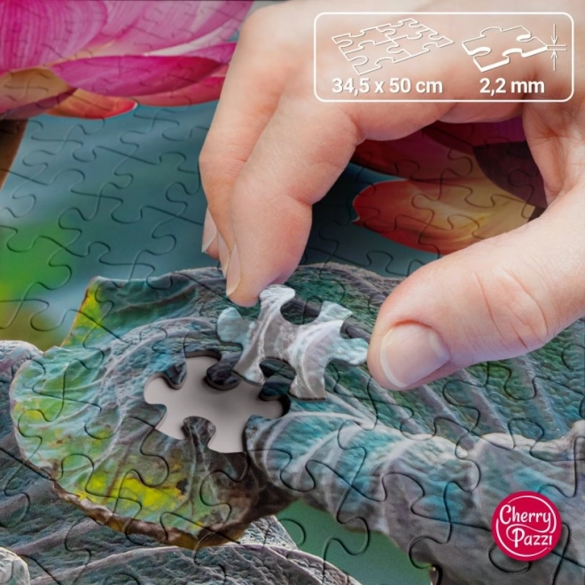 Puzzle Flori roz de lotus 500 de piese