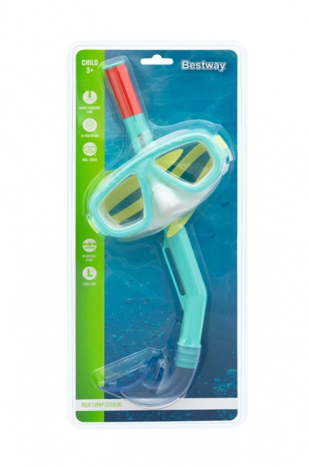 Masca de scufundări Bestway cu tub verde 24018