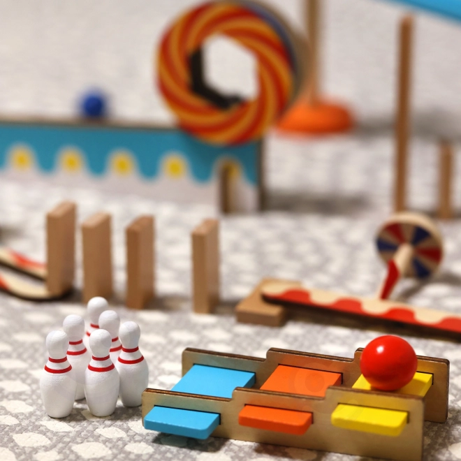 Domino din lemn pentru copii Crazy