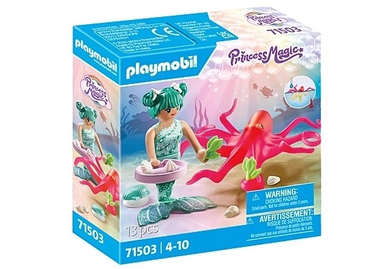 Set de figurine Princess Magic - Sirenă cu caracatiță care își schimbă culoarea