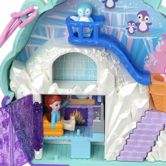 Polly Pocket Căsuța Compactă de Gheață cu Pinguini