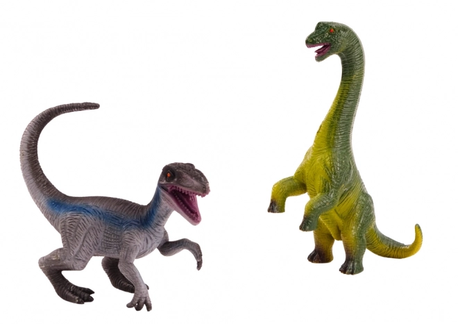 Set figurine dinozauri Brachiosaurus și Velociraptor