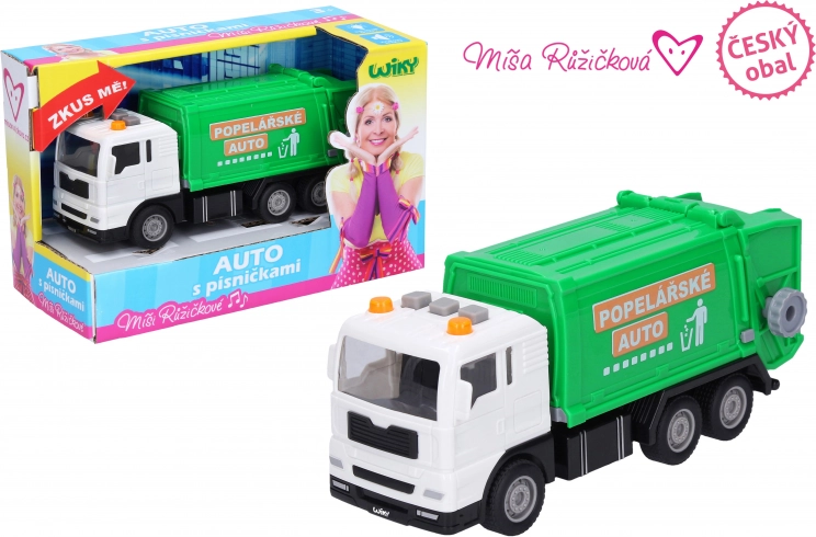Camion de gunoi cu efecte și melodii de la Míša Růžičková, 17 cm