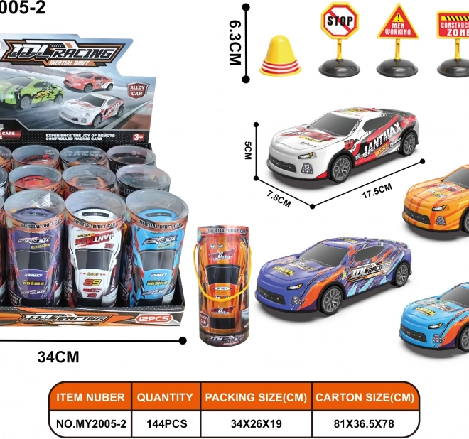 Mașină metalică de drift 17,5 cm