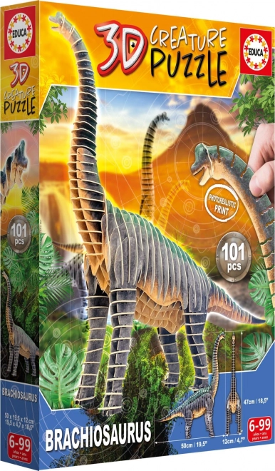 Puzzle 3D Dinozaur Brachiosaurus