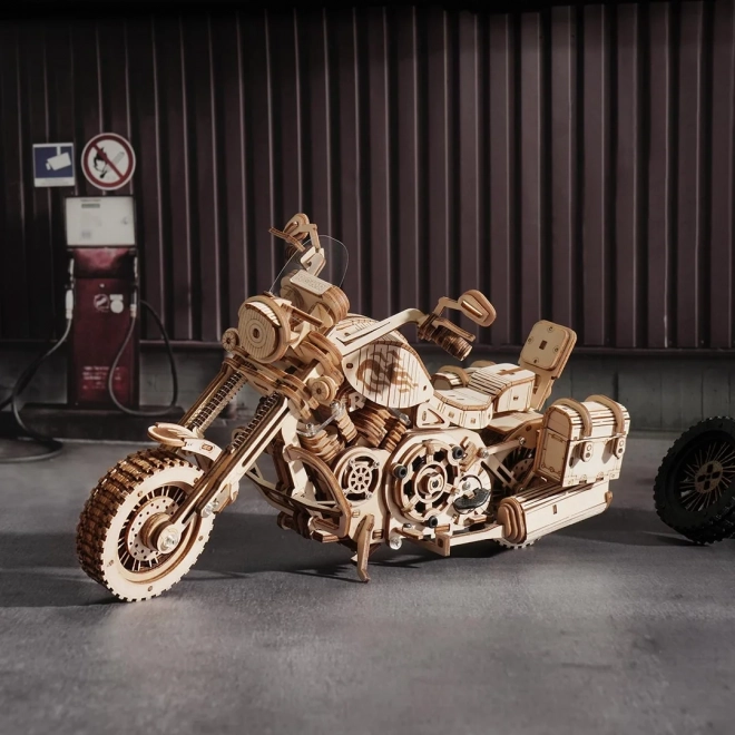 Puzzle 3D din lemn Motocicletă Cruiser - 420 Piese