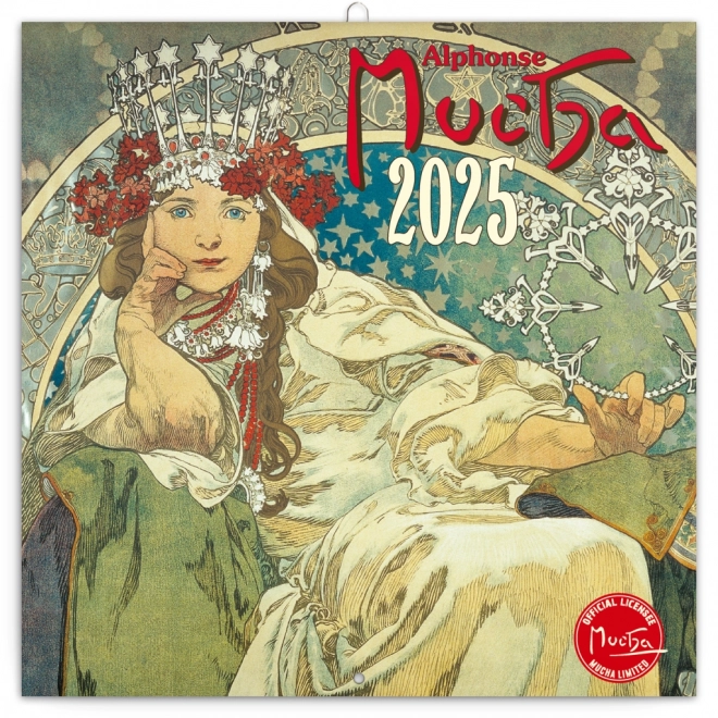 calendar de notițe Alfons Mucha 2025