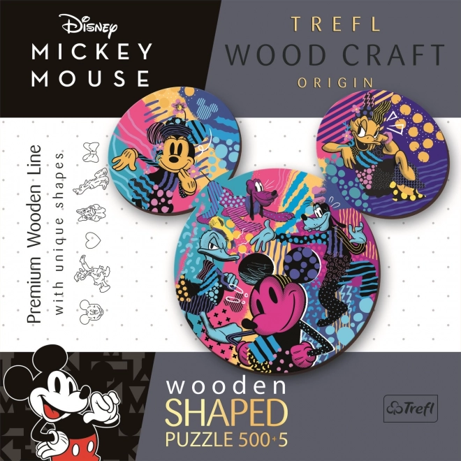 Puzzle din lemn Mickey Mouse TREFL 505 piese