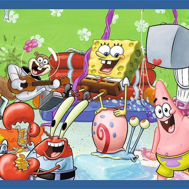 Puzzle Viața lui SpongeBob 4v1