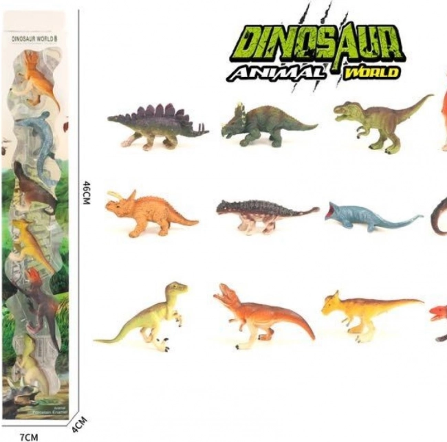 Set 6 Dinozauri din Plastic în Blister