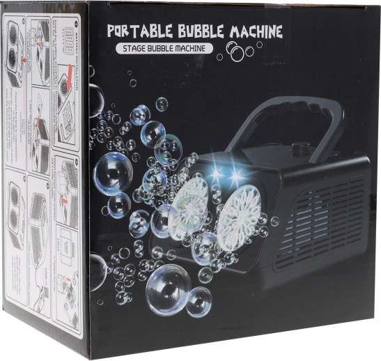 Mașină de baloane de săpun cu LED și ventilator pentru copii și adulți