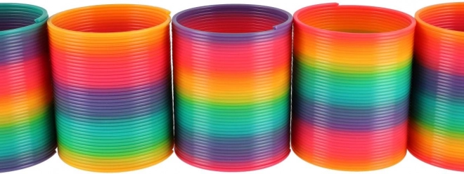 Spirală plastică curcubeu jucărie