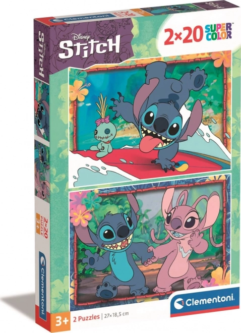 Puzzle dublu Stitch de la Clementoni